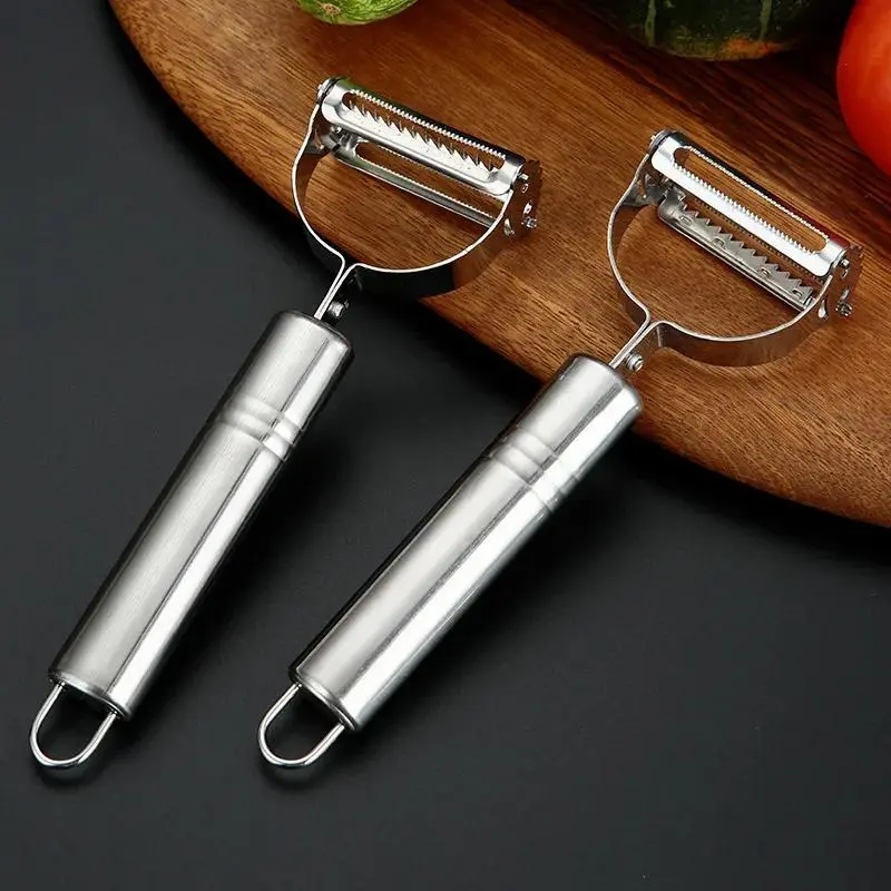 New Stainless Steel Peeler Fruit Vegetable Multifunction Grater Julienne Peelers Slice Melon Potato Carrot Cucumber Kitchen Tool