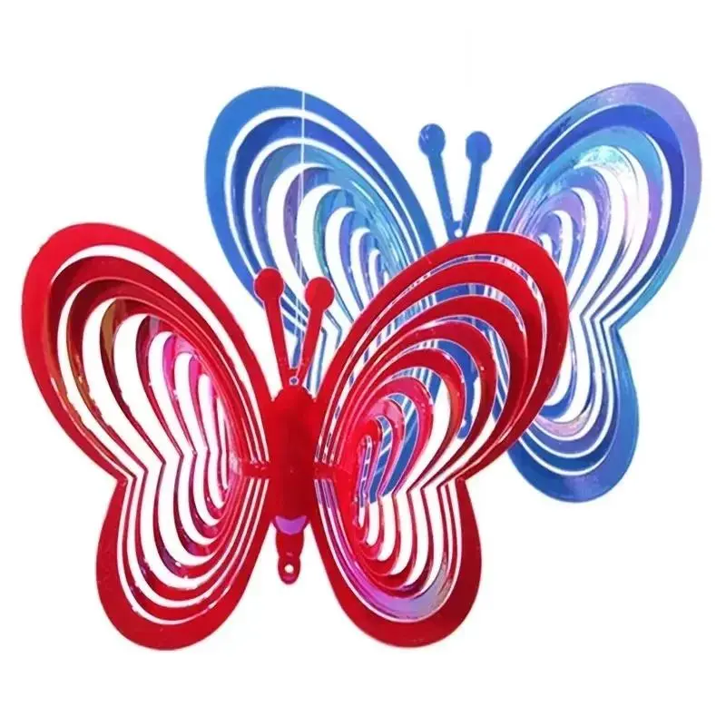 1 Pcs Yard Art Wind Chimes Balcony Ornament Garden Decor New Beating Art Butterfly Wind Spinner Dream Catcher Accessories Tools
