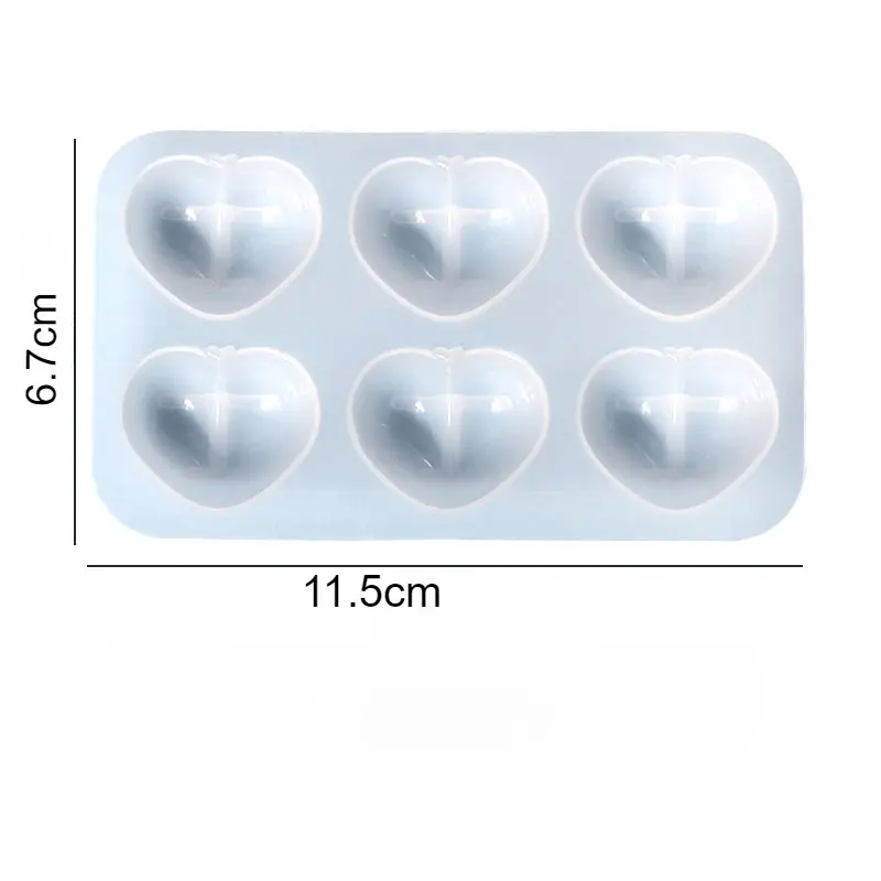 Creative DIY Cute Love Butt Dropping Rubber Mold Handmade Bag Resin Mold Crystal Epoxy Silicone Mold Jewelry Making Cast Mould