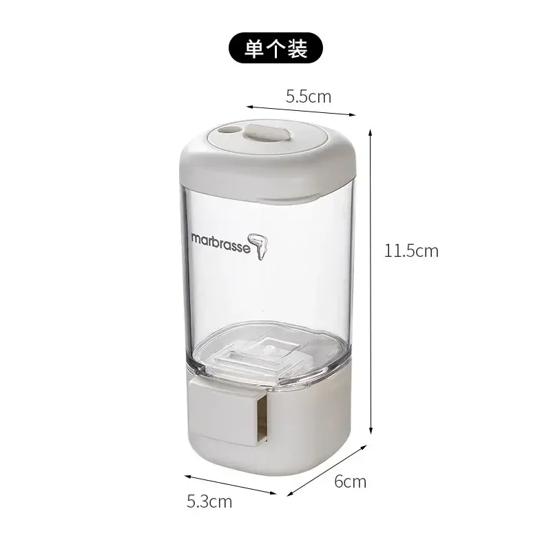 Kitchen Seasoning Bottle Combination Suit Household Transparent Press-type Salt Sprink Home Cooker Chef Accessories Kitchen Tool