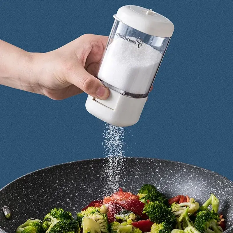 Kitchen Seasoning Bottle Combination Suit Household Transparent Press-type Salt Sprink Home Cooker Chef Accessories Kitchen Tool