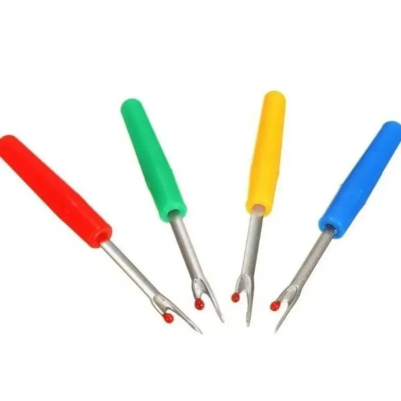 4 Pack Plastic Handle Seam Ripper Thread Cutter Sewing Tools Suitable Household Handmake Sewing Supplies Accessories Tools