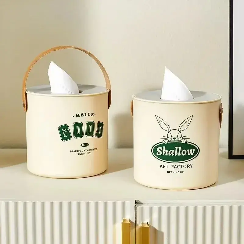 1pcs Fresh Round Toilet Roll Paper Tissue Box Living Room Bedroom Napkin Holder Storage Home Toilet Paper Storage Box Home Goods