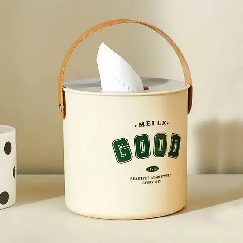 1pcs Fresh Round Toilet Roll Paper Tissue Box Living Room Bedroom Napkin Holder Storage Home Toilet Paper Storage Box Home Goods