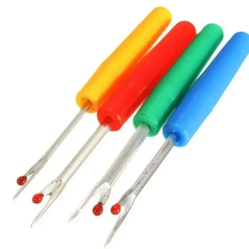 4 Pack Plastic Handle Seam Ripper Thread Cutter Sewing Tools Suitable Household Handmake Sewing Supplies Accessories Tools