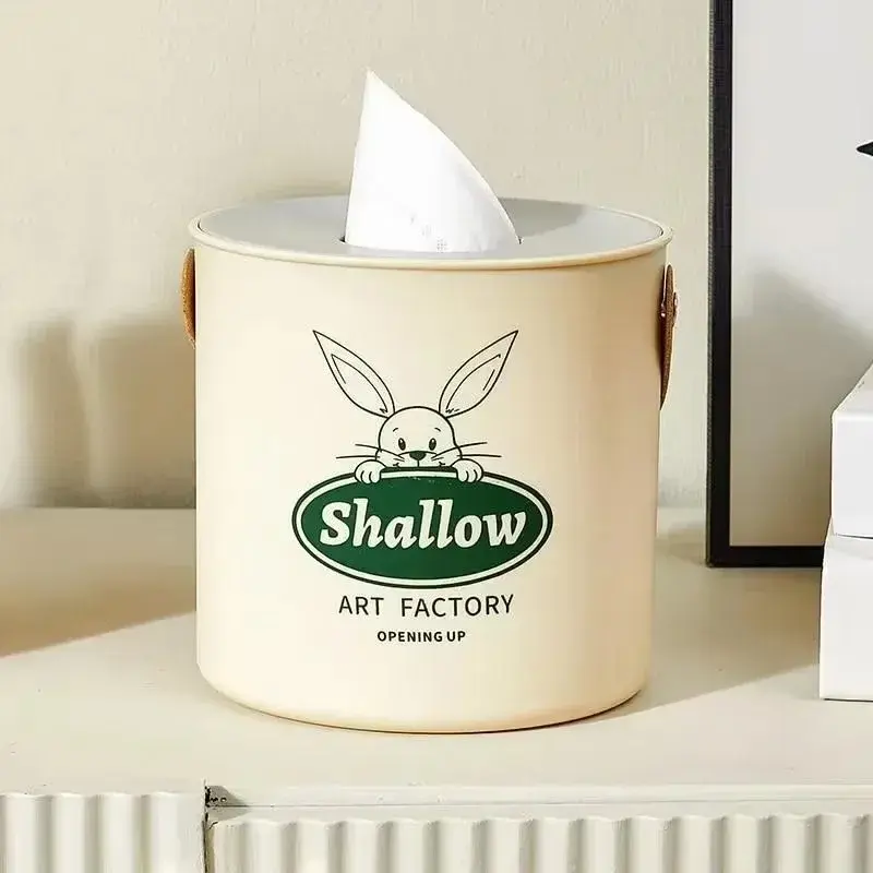 1pcs Fresh Round Toilet Roll Paper Tissue Box Living Room Bedroom Napkin Holder Storage Home Toilet Paper Storage Box Home Goods