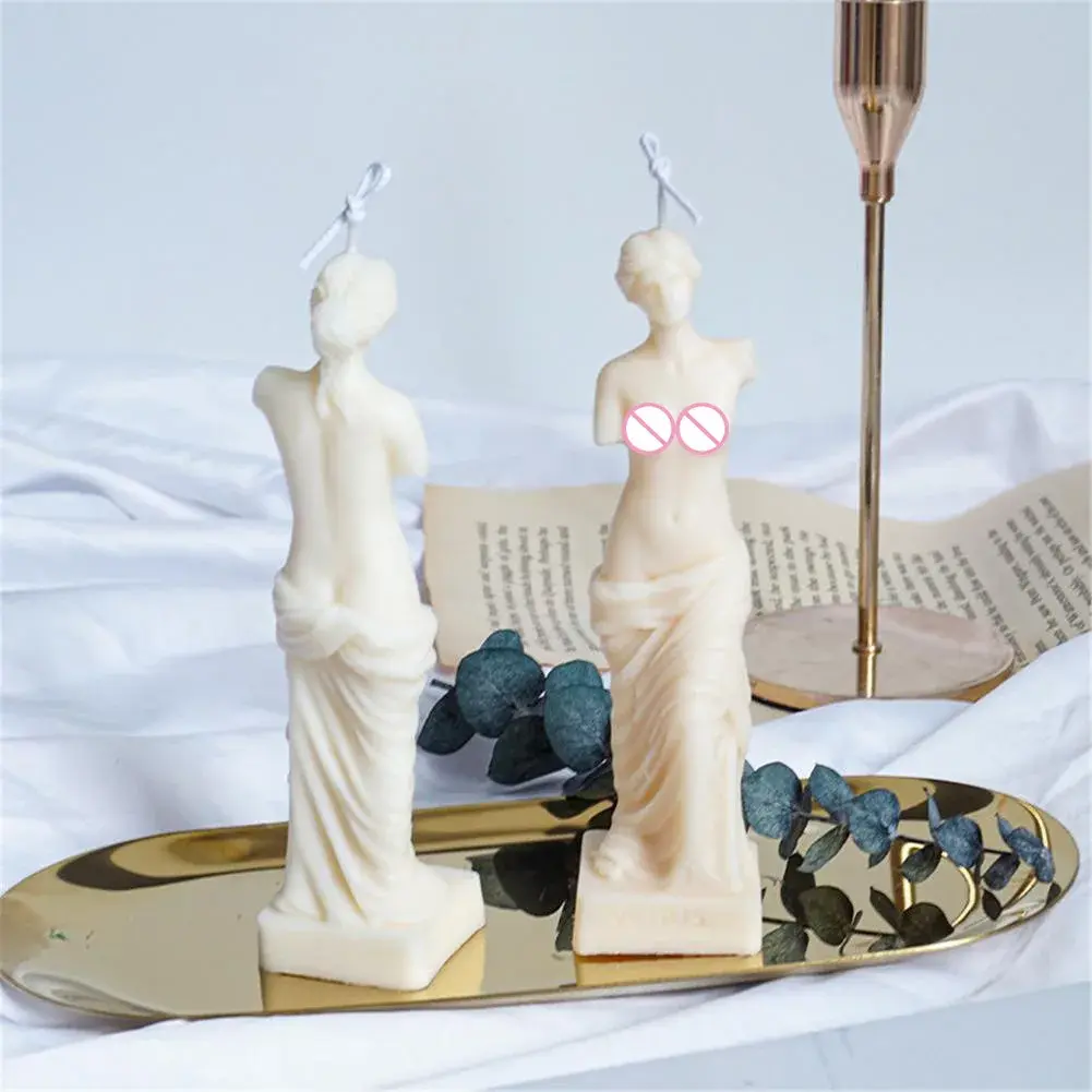 Creative Silicone Mold Candle Mold DIY Goddess Aromatherapy Candle Human Body Plaster Mold Ancient Home Kitchen Baking Supplies