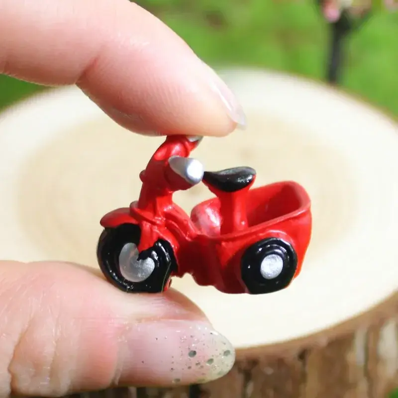 Mini Motorcycle Tricycle Micro Landscape DIY Small Ornaments Doll Cake Decoration Succulent Plant Combination Potted