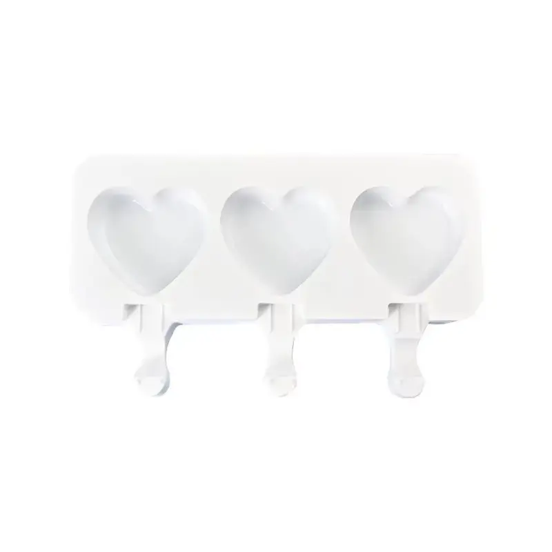 Summer 3 with 4 Ice Cream Simple Ice Making DIY Food Grade Silicone Popsicle Cheese Mold