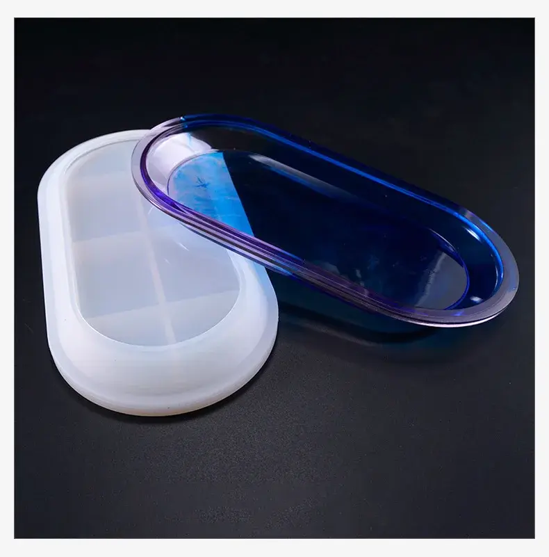 New Diy Handmade Creative Molds Dish Silicone Mold Round Coaster Making Epoxy Resin Art Coaster Epoxy Resin Molds Accessories