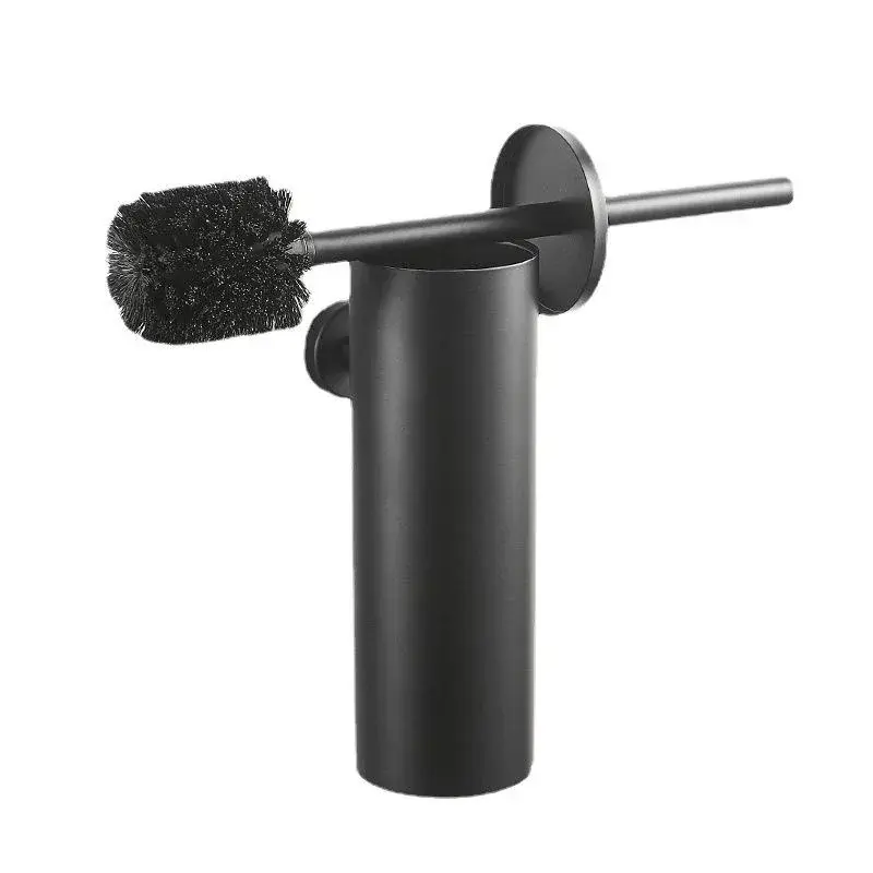 New Toilet Brush With Holder Suitable For Bathroom Toilet Brush Holder Toilet Cleaning Brush Wall Mounted Household Supplies
