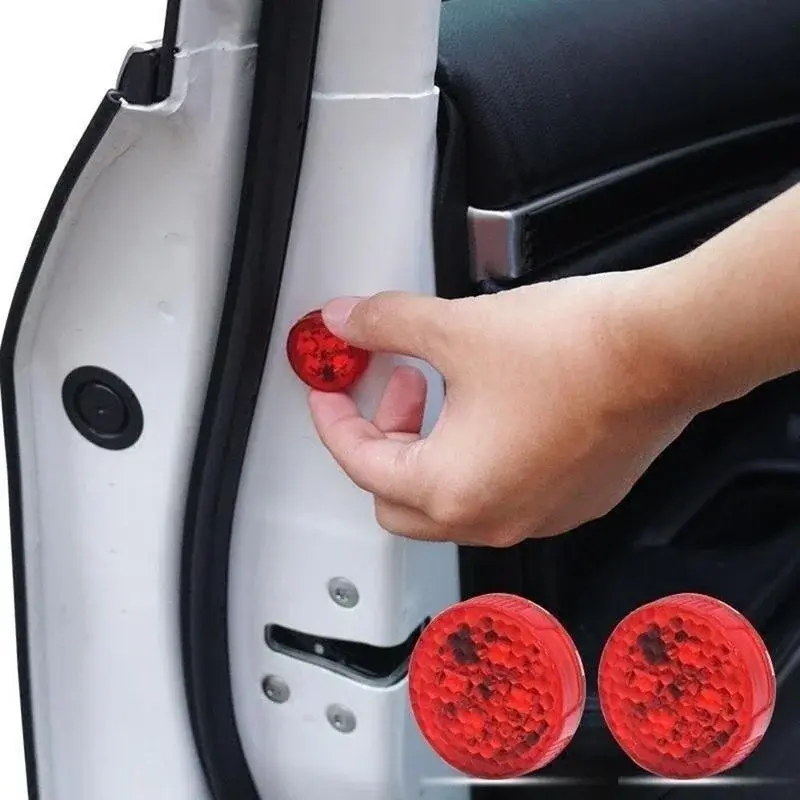 2pcs Car Door Safety Anti-collision Warning Light Door Burst Light LED Anti Rear End Sensing Light Door Opening Light Hint Light