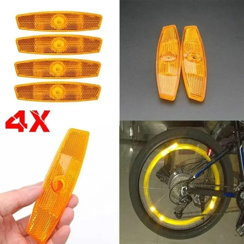 New Tail Light Spoke Decorative Reflector Strip Bicycle Night Warning Light Rear Night Light Front Panel Mountain Bike Rear