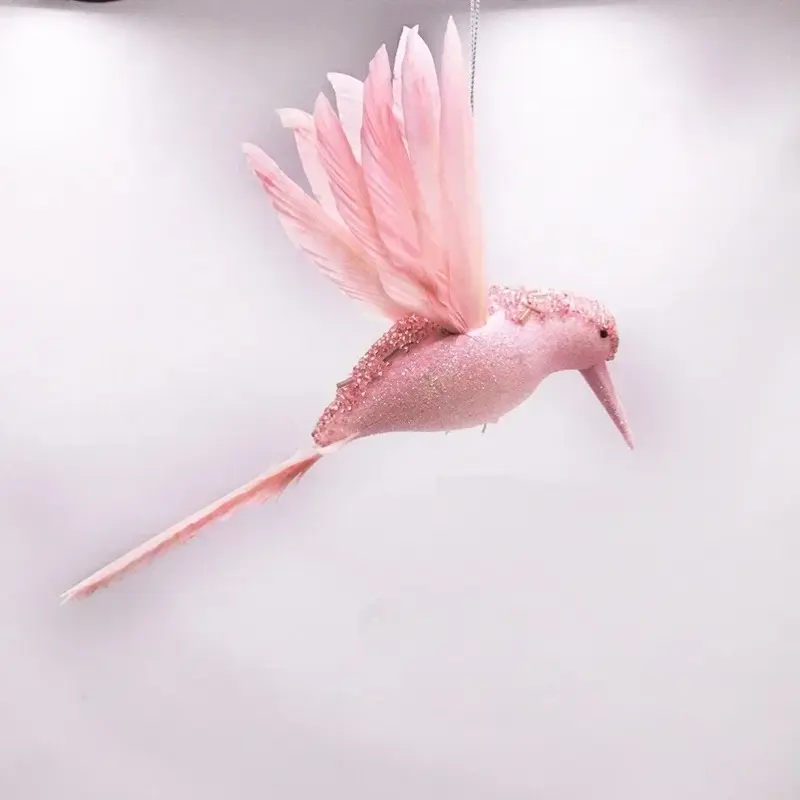 Creative Artificial Birds Fakes Foam Animal Simulation Feather Birds Model Artificial Pretty Bird Shape Christmas Tree Pendant