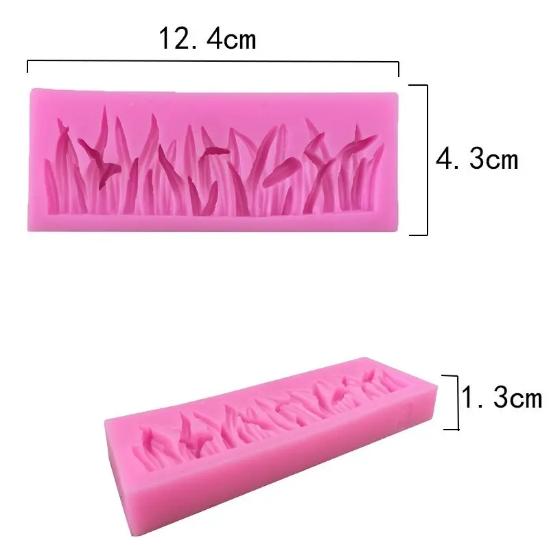 3D Small Grass Silicone Fondant Mould Cake Decorating Sugar Baking Icing Mold Suitable Home Kitchen Handmade Diy Cake Mold