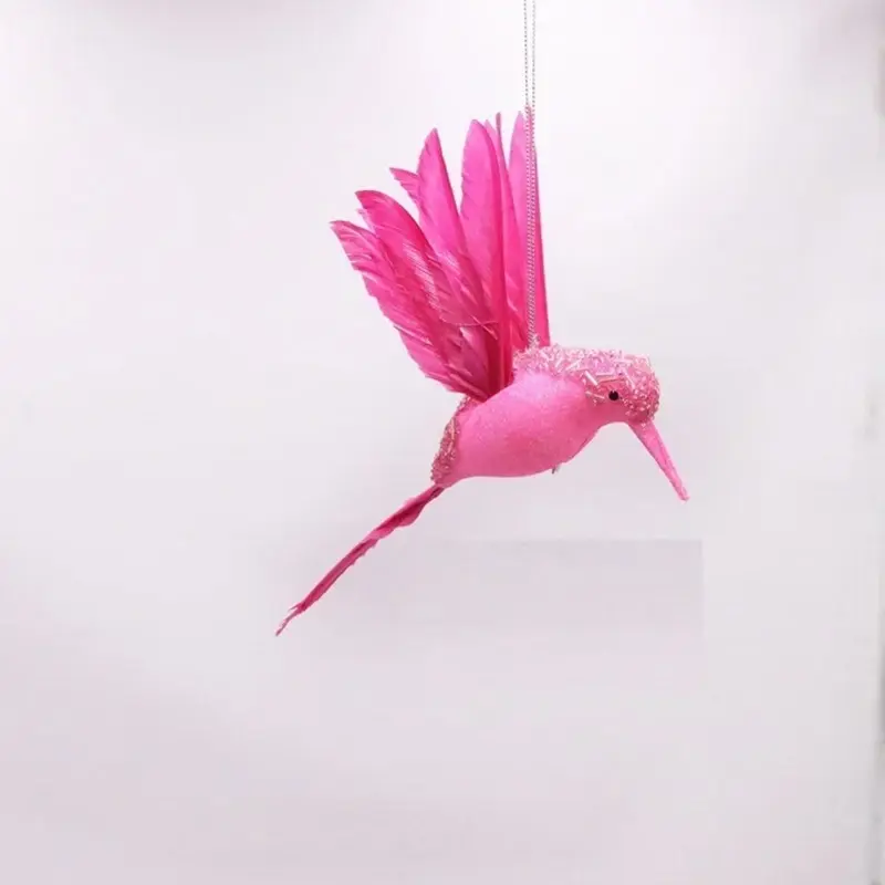 Creative Artificial Birds Fakes Foam Animal Simulation Feather Birds Model Artificial Pretty Bird Shape Christmas Tree Pendant