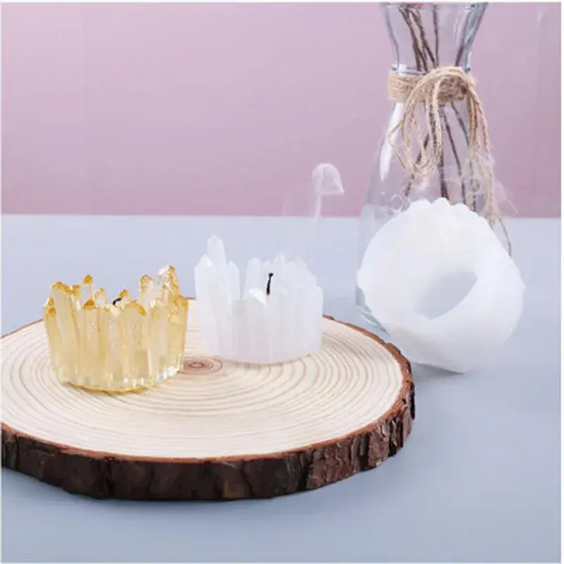 Crystal Epoxy Storage Box Creative Handmade Resin Mold DIY Crafts Ornament Making Tool Candle Holder Silicone Mould Accessories