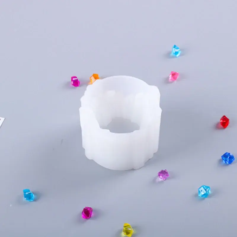 Crystal Epoxy Storage Box Creative Handmade Resin Mold DIY Crafts Ornament Making Tool Candle Holder Silicone Mould Accessories