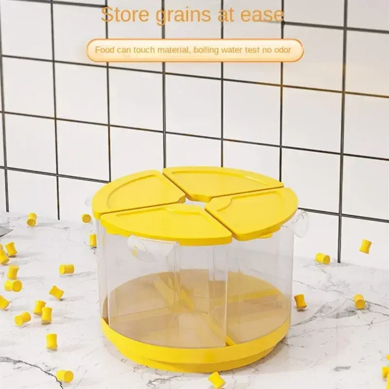 Storage Box 360° Rotating Rice Bucket Household Insect-proof Moisture-proof Sealed Rice Bucket Kitchen Storage Box