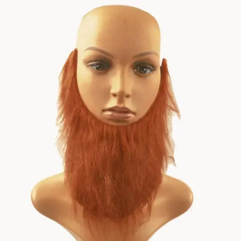 New Long Fakes Beard Mustache Party Halloween Decorate Festival Supplies Male Men U Shape Artificial Beard Party Favor Diy Decor