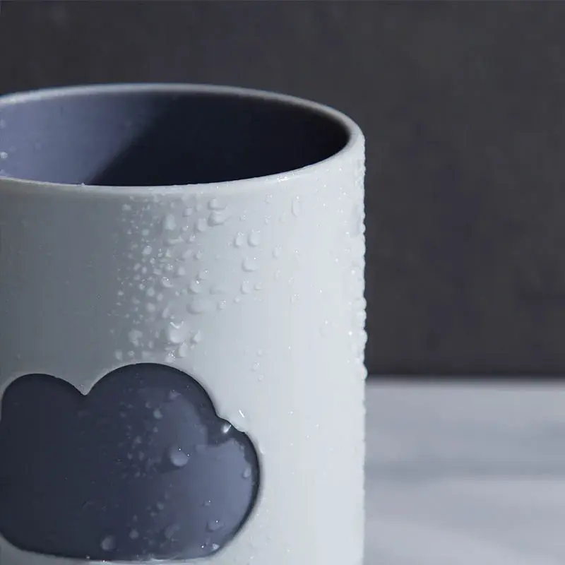 New 1Pcs Cloud Pattern Toothbrush Cup Big Mouth Couples Cups Plastic Wash Tooth Mug Bathroom Supplies Household Daily Tools