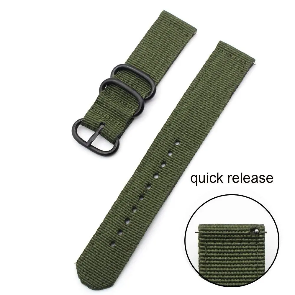 Sport Nylon Canvas Braided Straps Woven 22mm Universal Watch Band Soft Strap Classic Adjustable Bands Outdoor Tools Supplies