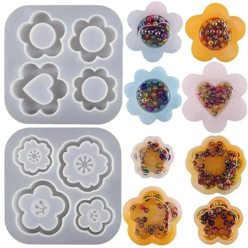 DIY Handmade Creative Flower Sakura Silicone Mold Epoxy Resin Quicksand Crystal Mold Jewelry Making Supplies Crafts Accessories