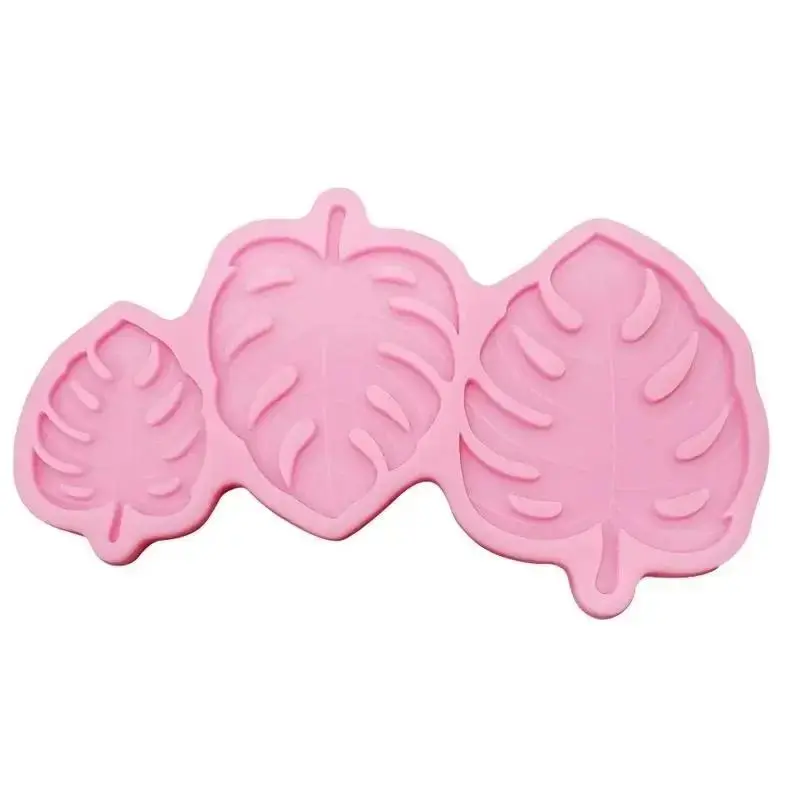 3 Sizes Made Decorating Leaves Chocolate Candy Monstera Leaf Silicone Mold Fondant Cake Decoration Silicone Mold Baking Tools