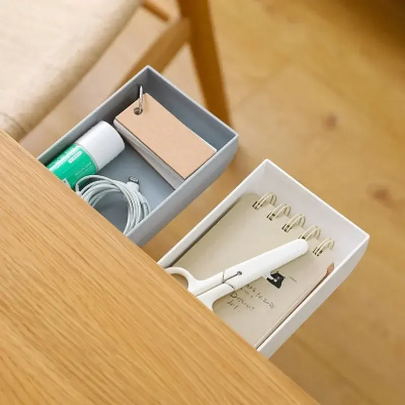 Under The Table Storage Rack Storage Tableware Desk Pen Holder Creative Drawer Storage Box Paste Type Kitchen Gadgets Organizer