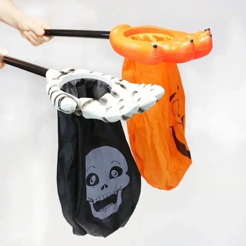 New Candy Bag Creative Halloween Palm Pumpkin Skull For Kid Trick Or Treat Gift Party Supplies Home Festival Party Supplies