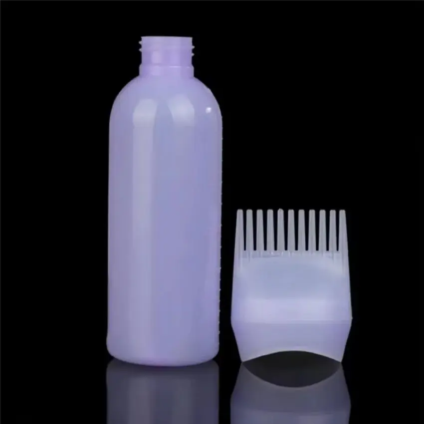 120 ML Hair Dye Bottle Hair Washing Tool Applicator Brush Dispensing Salon Hair Coloring Dyeing Girls Self Equipped Toothed Comb
