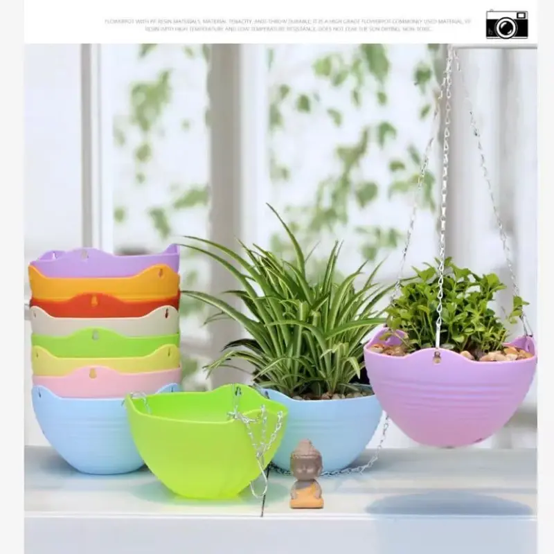 Creative Plastic Hanging Succulent Plant Hanging Flower Pot Personality Large Diameter Plant Pot