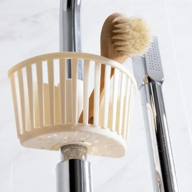 Drain Sink Plastic Hanging Basket Shelf Spout Holder Sponge Storage Faucet Rack Convenient Novel Home Shelf Kitchen Accessory