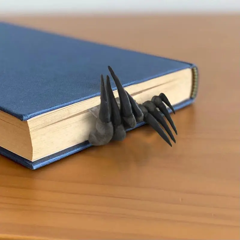 New Adult Thriller Demon Hand Halloween Horror Demon Hand Bookmark Devil Paw Resin Crafts Desktop Decoration Bookmark Ornament