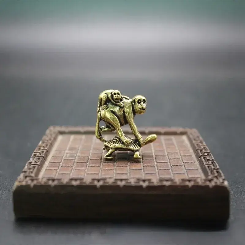 New Home Decor Brass Lucky Monkey Crafts Ornaments Generation Desk Decorations Creative Gifts Living Room Garden Accessories
