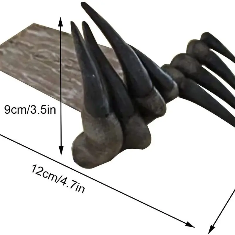 New Adult Thriller Demon Hand Halloween Horror Demon Hand Bookmark Devil Paw Resin Crafts Desktop Decoration Bookmark Ornament