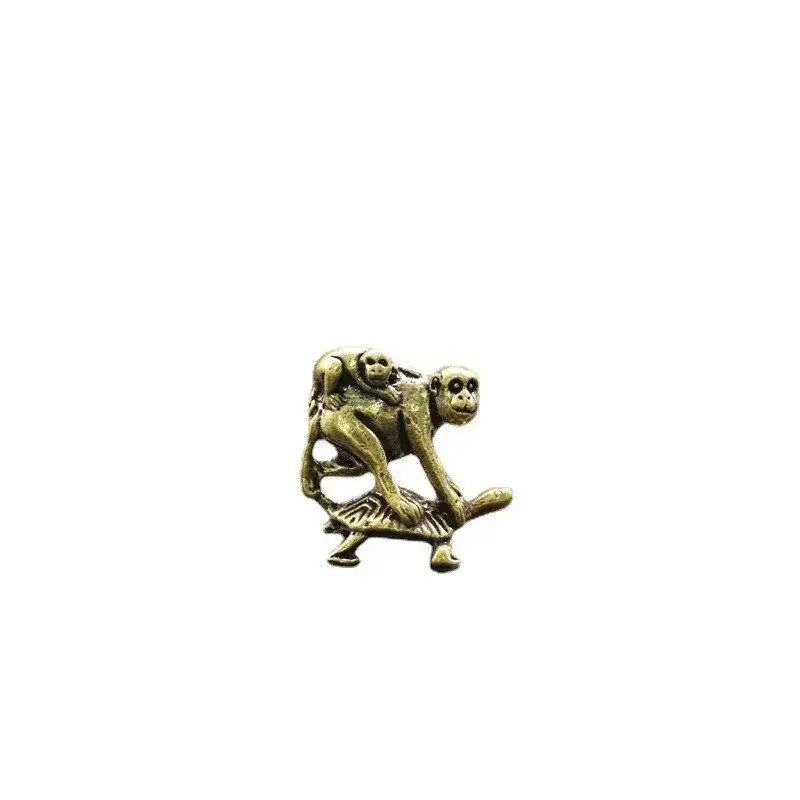 New Home Decor Brass Lucky Monkey Crafts Ornaments Generation Desk Decorations Creative Gifts Living Room Garden Accessories