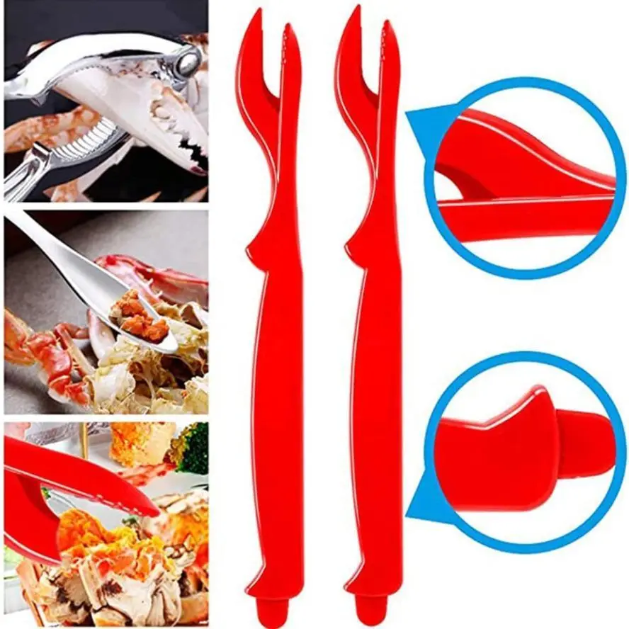 New 19 Pcs Seafood Tools Set High Quality Crab Lobster Nut Fork Seafood Needle Seafood Scissors Camping Gear Camping Equipment