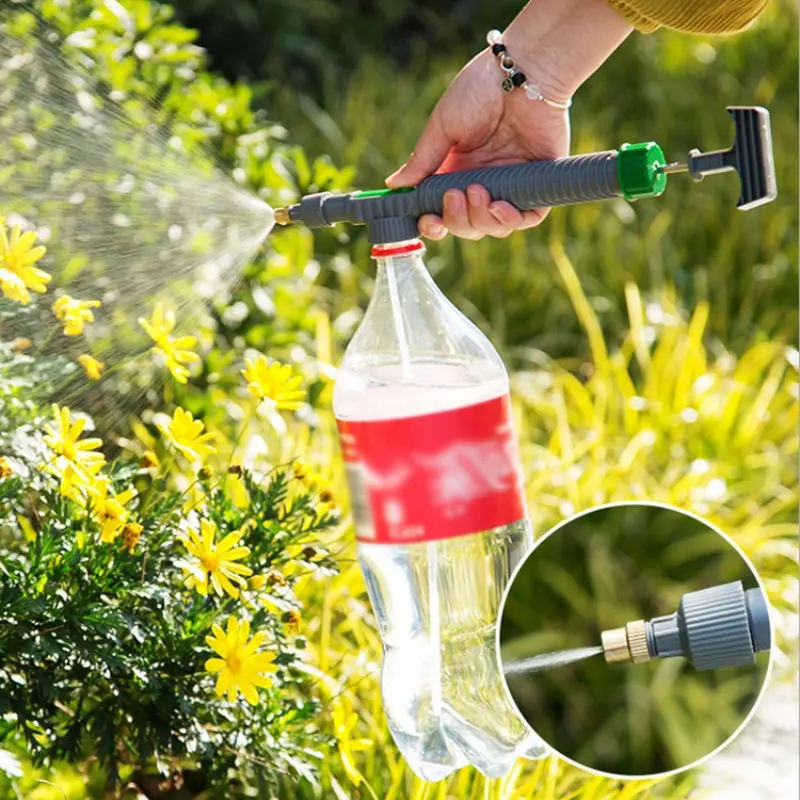 New Air Pressure Spray Beverage Bottle General Watering Sprinkler Gardening Vegetable Watering Disinfection Atomizing Rod Spray