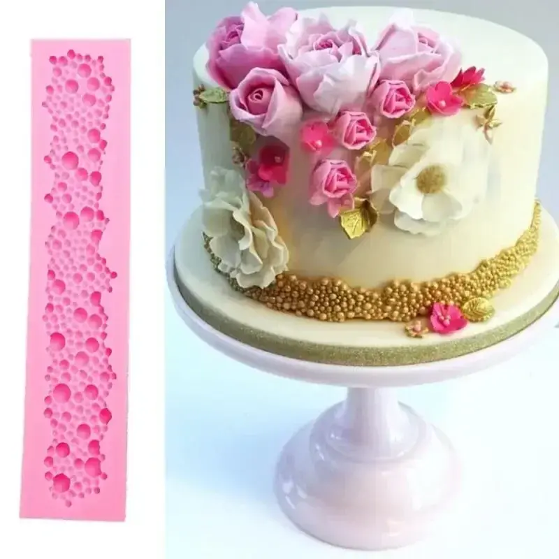 Baking Handmade Creative Molds Tools Pearls Fondant Cake Mould New Design Round Silicone Bubbles Cake Decor Kitchen Baking Molds