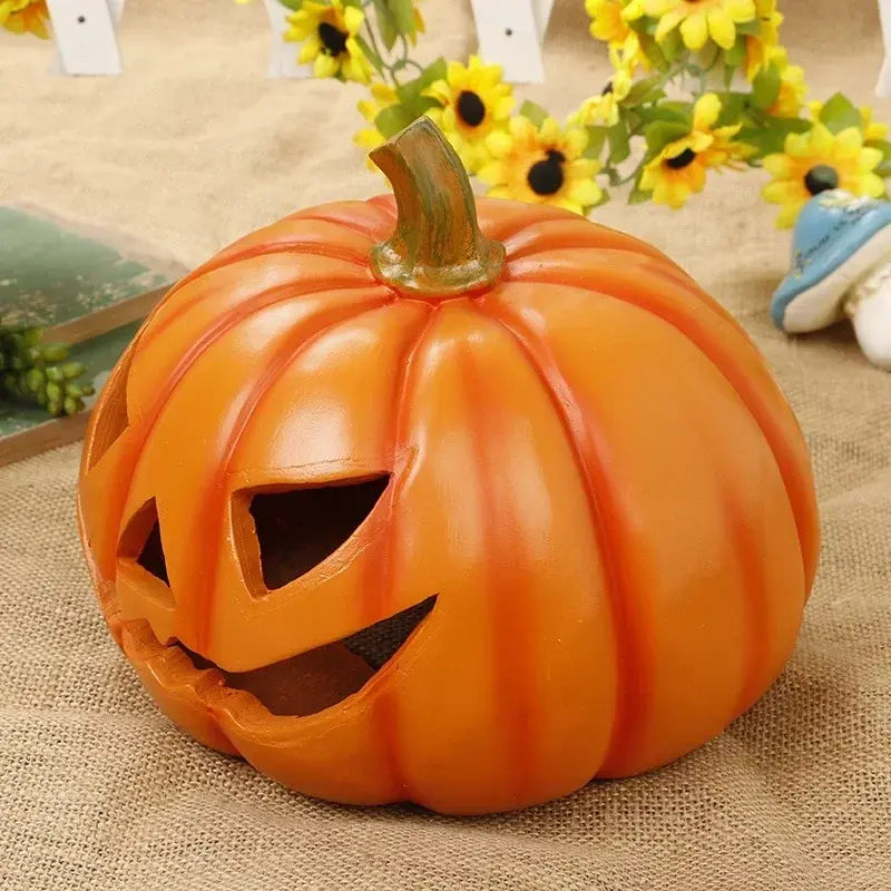 2025 New Creative Halloween Pumpkin Decoration Opening Housewarming New Home Gifts Pumpkin Resin Crafts Home Party Supplies
