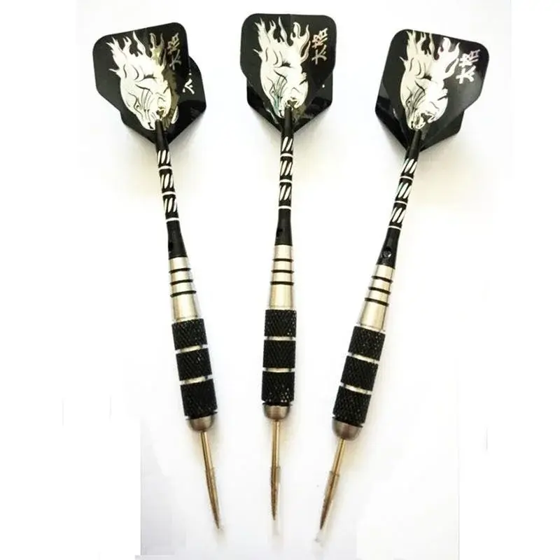 1pcs Stainless Iron All Metal Carved Aluminum Alloy Dart Needle With 5-line Aluminum Rod Flying Needle Practical Outdoor Tools