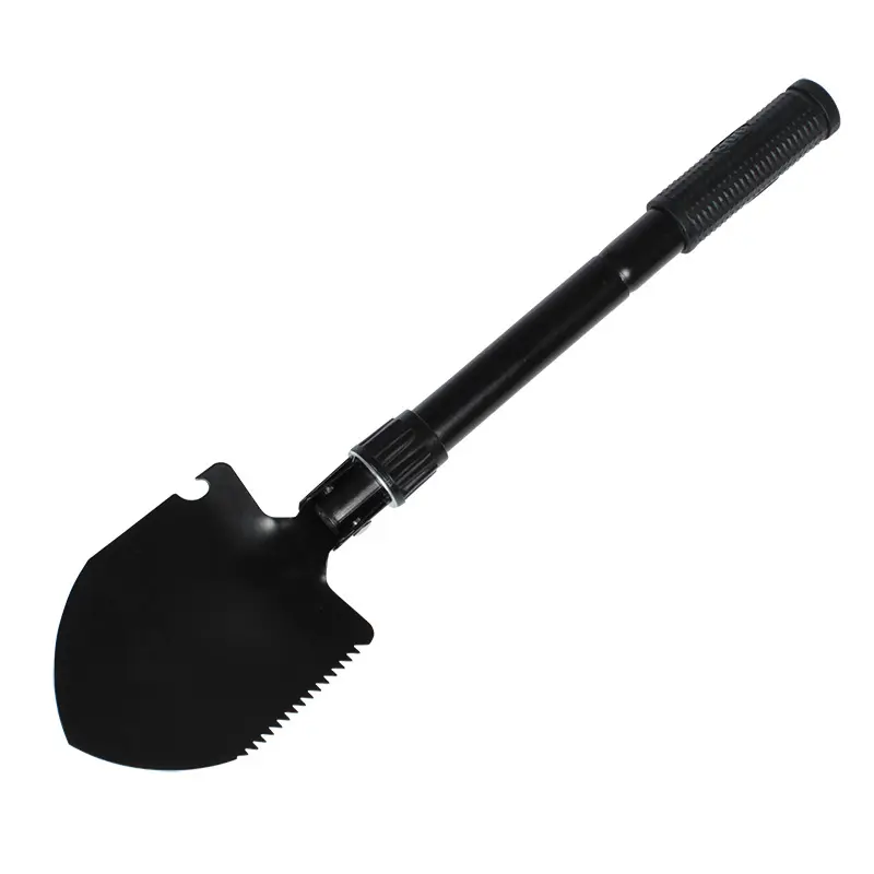 Foldable Shovel With Compass Multi Purpose For Camping Hiking Backpacking Gardening Hiking Accessories Outdoor Travel Tools