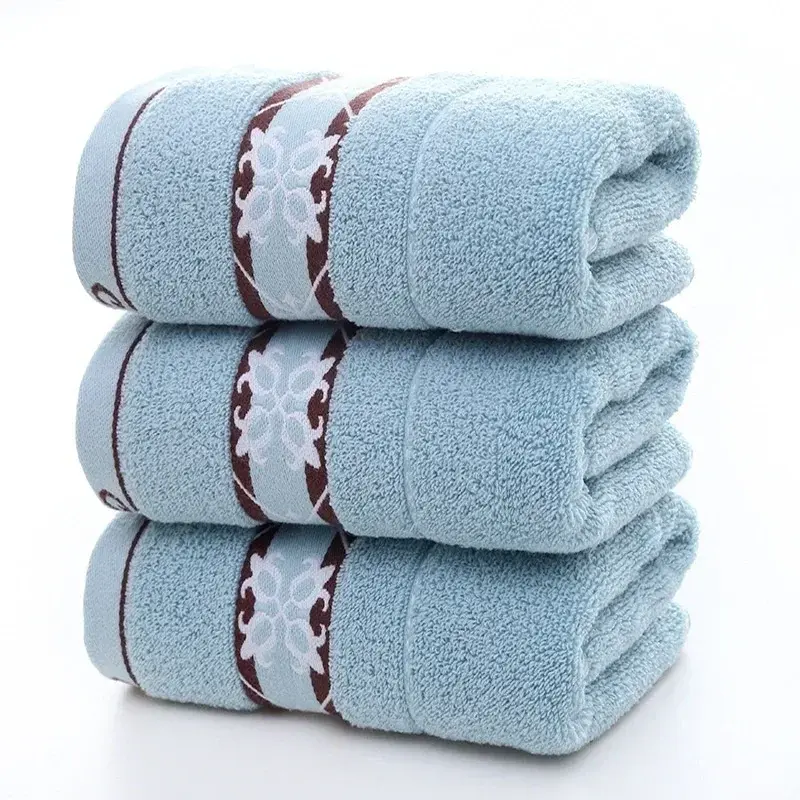 Soft Cotton Bath Towel No Lint Beach Household Thickened Face Wash Towel Adult Bathroom Bath Absorbent Towel 35x75cm