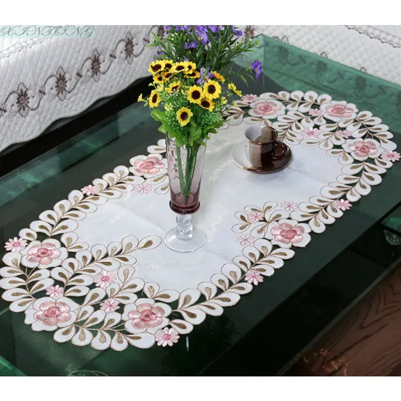 Printed Tablecloths Home Decor Rectangular Party Stain Resistant Tablecloth Dust Cover Side Table Wedding Decoration Supplies