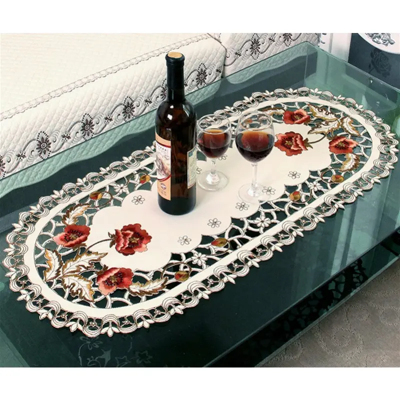 Printed Tablecloths Home Decor Rectangular Party Stain Resistant Tablecloth Dust Cover Side Table Wedding Decoration Supplies