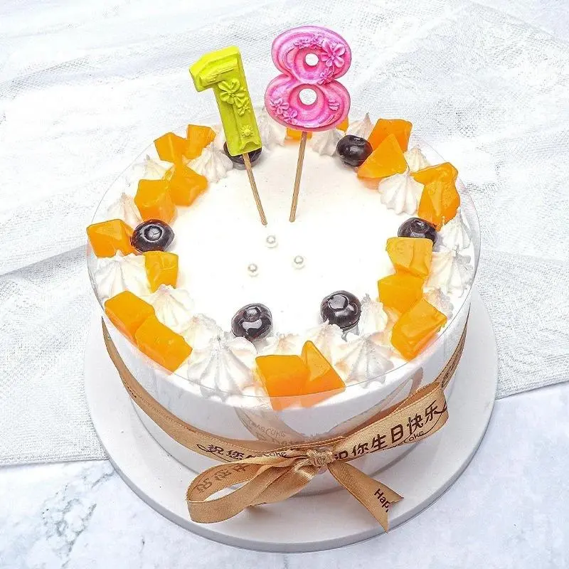 New 0-9 Birthday Plug-in Digital Silicone Mold DIY Candle Chocolate Lollipop Fondant Baking Bakeware Kitchen Tool Cake Decor