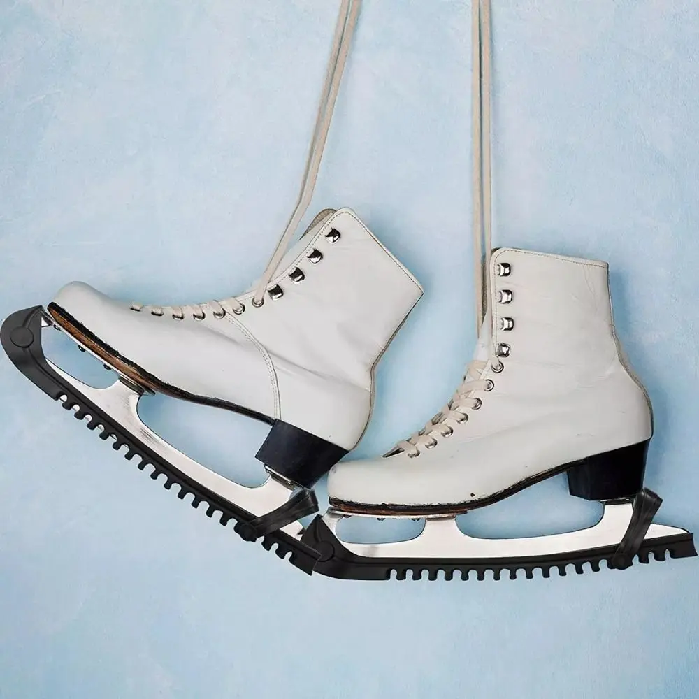 1 Pair Universal Non-Slip Ice Blade Protector Protector Sleeve Adjustable Ice Skate Guards Wear-Resistant Ice Skate Blade Guards