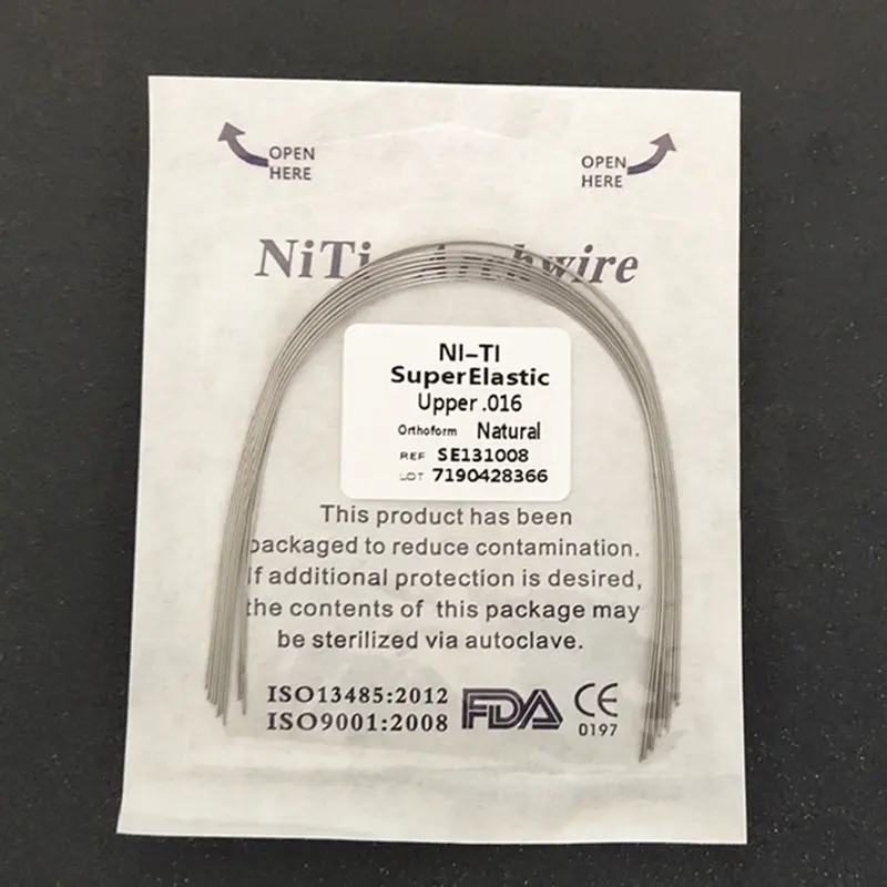 100 Packs Super Elastic Niti Round Arch Wires Nature Form 1000 Pcs Dental Orthodontics Bows