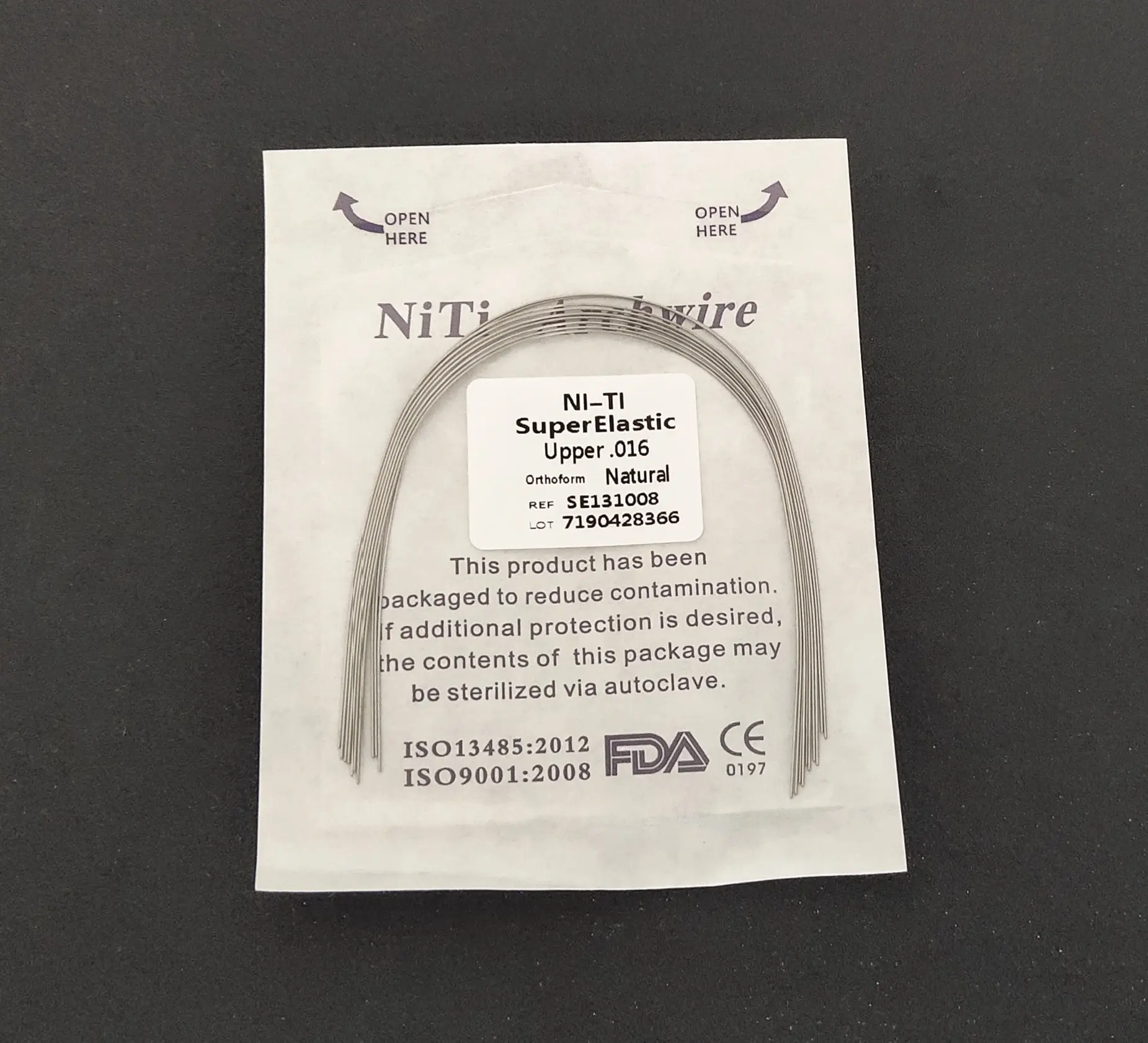 100 Packs Super Elastic Niti Round Arch Wires Nature Form 1000 Pcs Dental Orthodontics Bows